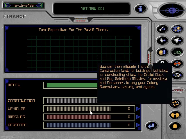 OpenFA Tutorial 1 explaining Construction, Vehicles, Missiles and Personnel funds